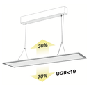 LED-Arbeitsplatzleuchte PEDULA 200 x 1200 Ergo Ambience 3000K-6000K, 32 W, 2880 Lumen, Ra > 90, UGR < 19 | Rahmen weiß