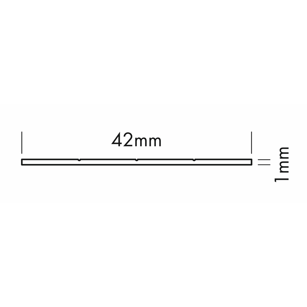 Einschubprofil Aluminium für Profil PS-Line