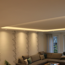 LED-Profil VTL Twin für Vouten, max. 2 Lichtbänder bis 12mm/18mm Breite, Aufnahme für 12,5mm Gipsplatten